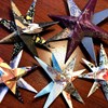 Star from recycled Christmas cards